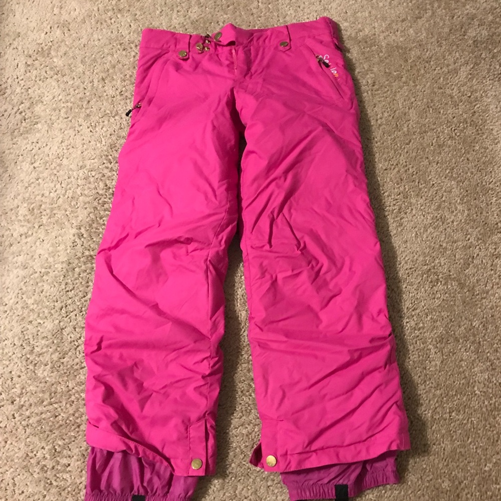 Sessions hot pink snow pants SMALL